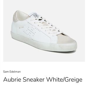 Sam Edelman Aubrie Sneakers White and Greige
